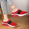 Slip-On Women'S Walking Sandals,Breathable Mesh Casual Shoes Breathable With Arch Support Knit Shoes Thickened Soft Sole