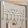 Heart-Shaped Door Behind Hook Storage Wall Hanging Clothes Hanger Hook Punch-free Hanger Bedroom Organizer Storage Accessories
