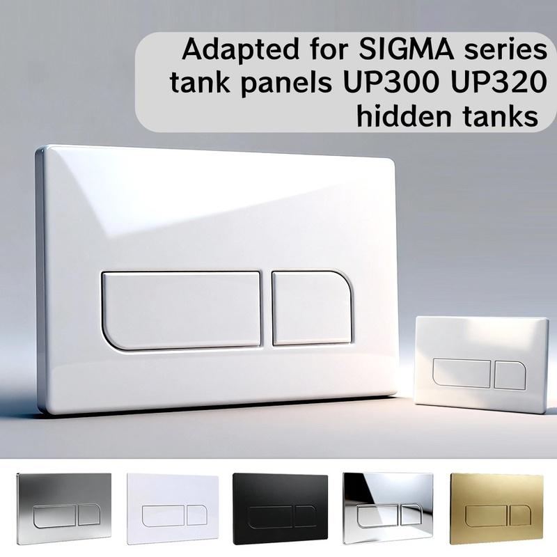 Совместимо с Geberit Sigma/01/20/30, Up300/320 Панель скрытого бачка Унитаз Смывная клавиша Аксессуары для ванной комнаты
