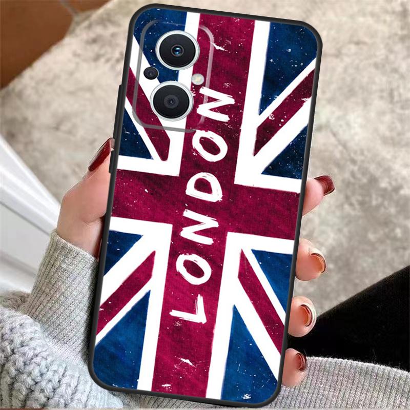 London British Union Jack For OPPO Reno 14 10 11 12 13 Pro 7 8 Lite 8T 11F 12F 13F 14F OPPO Find X9 X8 X5 X6 Pro Case