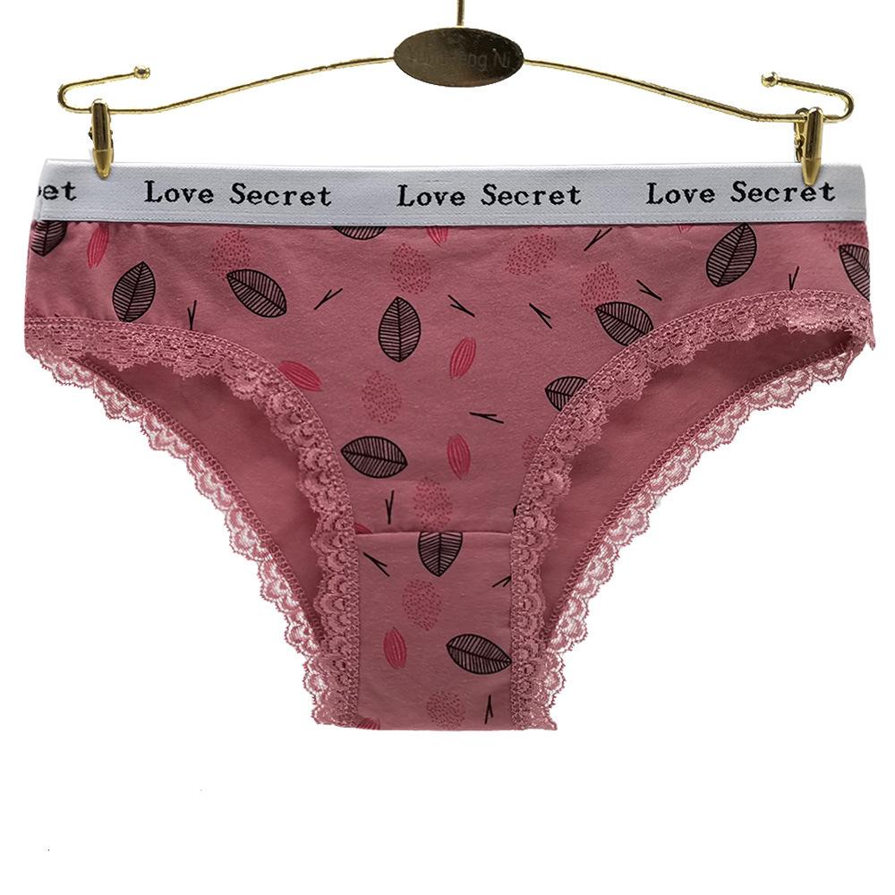 Woman Underwear Women Panties Cotton Floral Print Briefs Ladies Knickers Lingerie Intimates 6 PCS/Lot