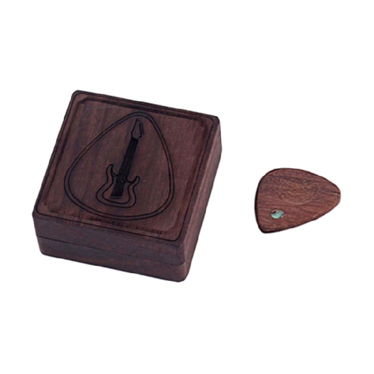 Guitar Pick Box Wooden Guitar Plectrums Storage Box Guitar Plectrums Holder Gift