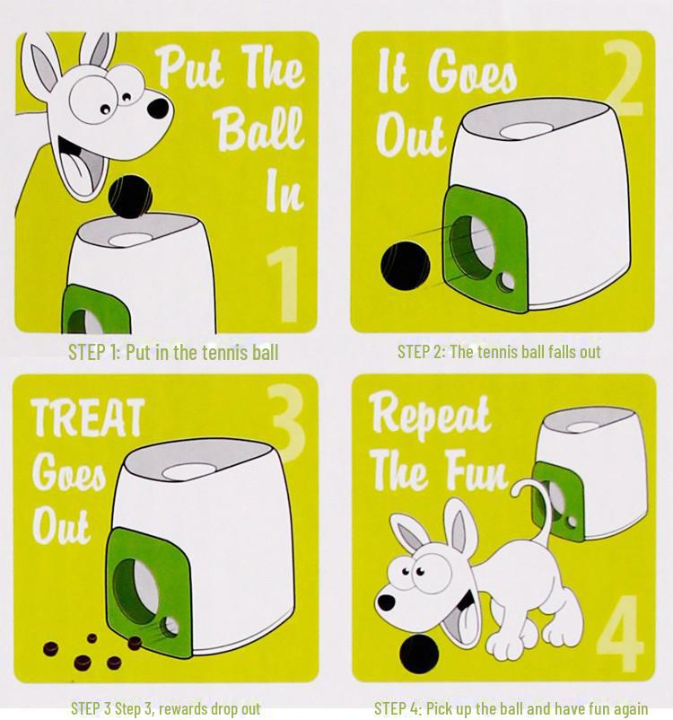 AFP Dog Tennis Ball Reward Machine – Interactive Smart Feeder