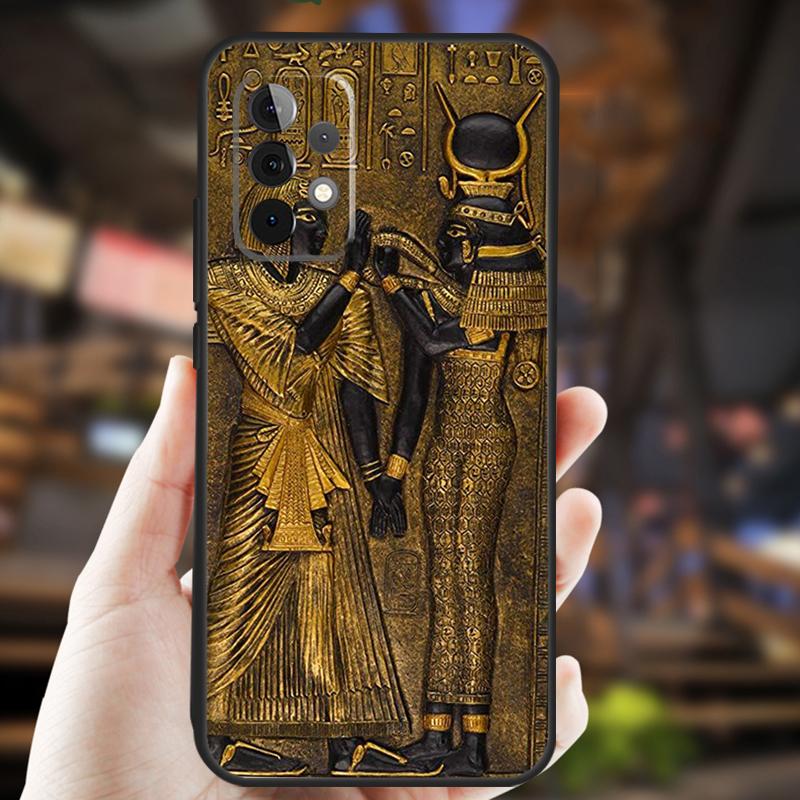 Кейс с фреской фараона Египта для Samsung Galaxy A26 A54 A14 A36 A16 A33 A56 A15 A55 A53 A35 A22 A32 A52 A34 A05 A06
