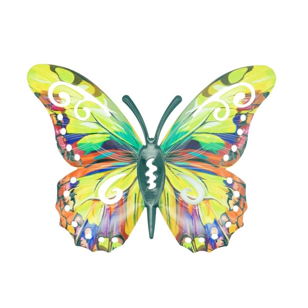 Metal Butterfly Wall Decor DIY Butterfly Decorative Post for Garden Balcony Patio Outdoor