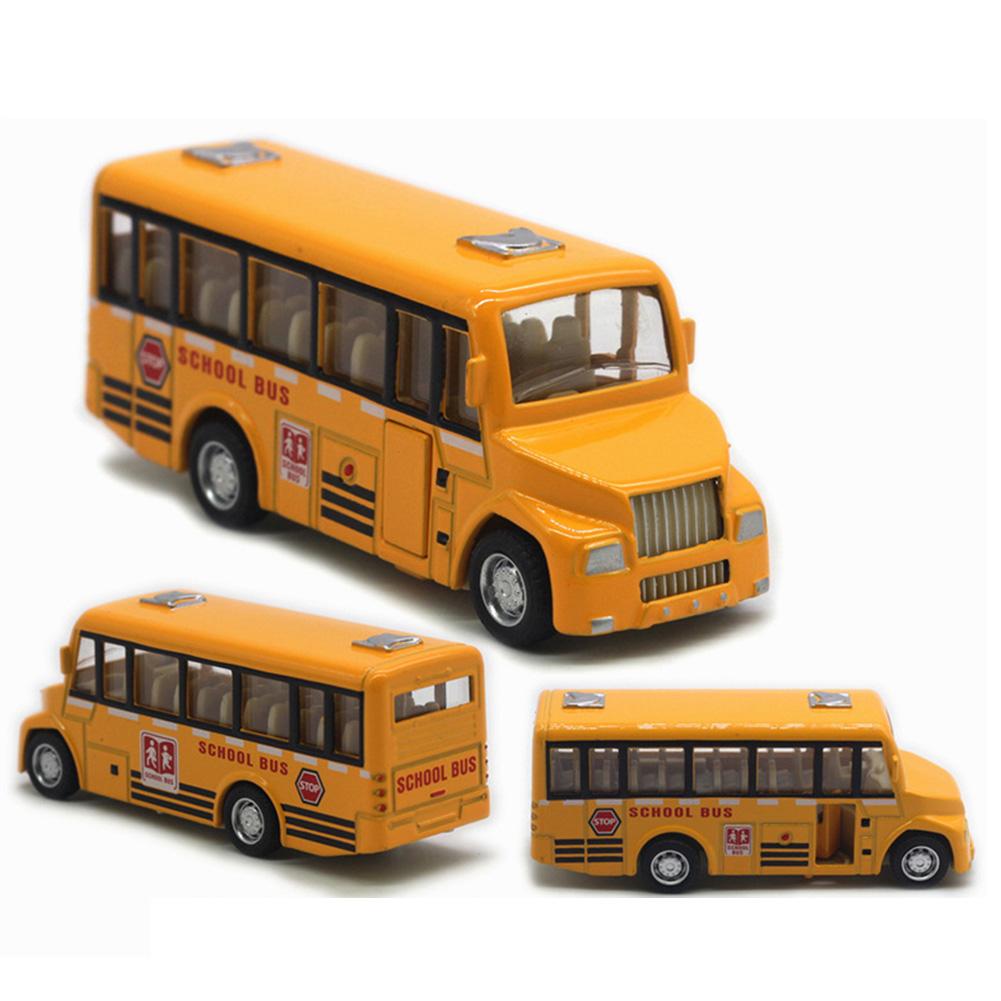 Модель мини-автобуса из сплава 1/60 с откидной спинкой, игрушка туристического автобуса с высокой имитацией, подарочный набор