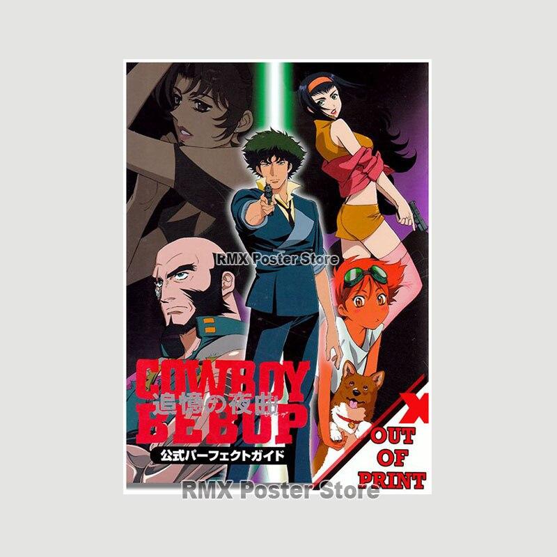 Ковбой Бибоп плакаты белая бумага аниме фигурки принты живопись фотографии гостиная бар украшения домашний декор манга наклейки на стену