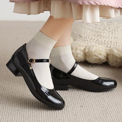 Элегантные женские туфли-лодочки на низком каблуке 2025, большой размер 48, туфли Мэри Джейн, повседневные черные, белые, на коротком каблуке, офисные, свадебные туфли для девочек