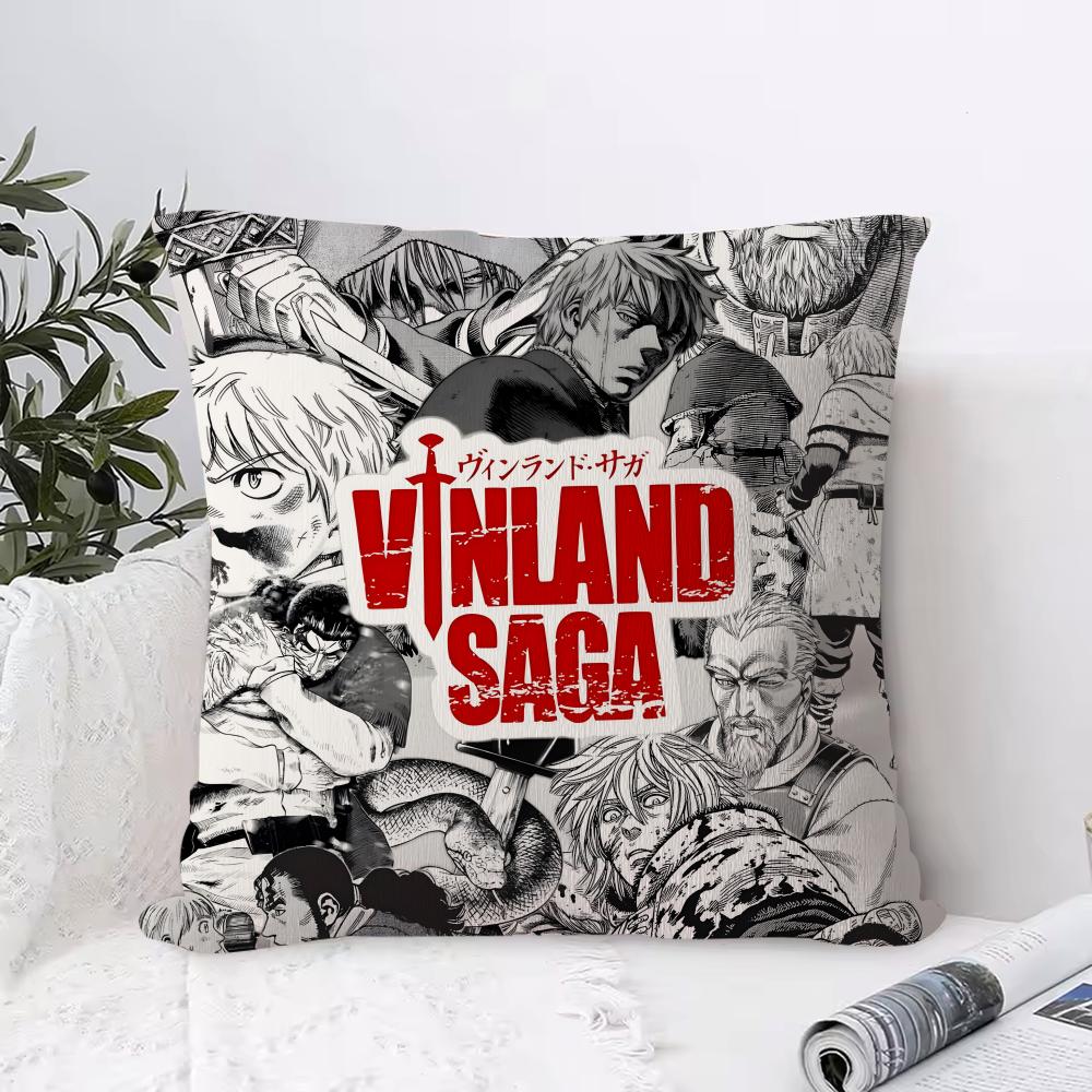Vinland Saga Cushion Cover 1 Piece Short Plush Pillowcase, Soft And Washable, Mostly Used For Sofa, Car