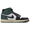 Air Jordan 1 Mid Oxidized Green Женские кроссовки Белый Черный Light-Dew FQ7818-100