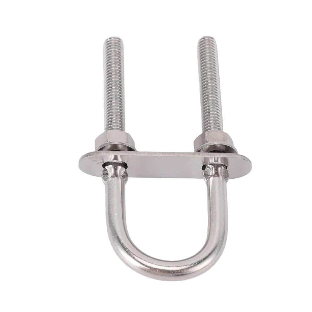 4pcs Premium Boat U Bolt Durable Steel U Bolts Versatile Round U Bolts  For Marine Use