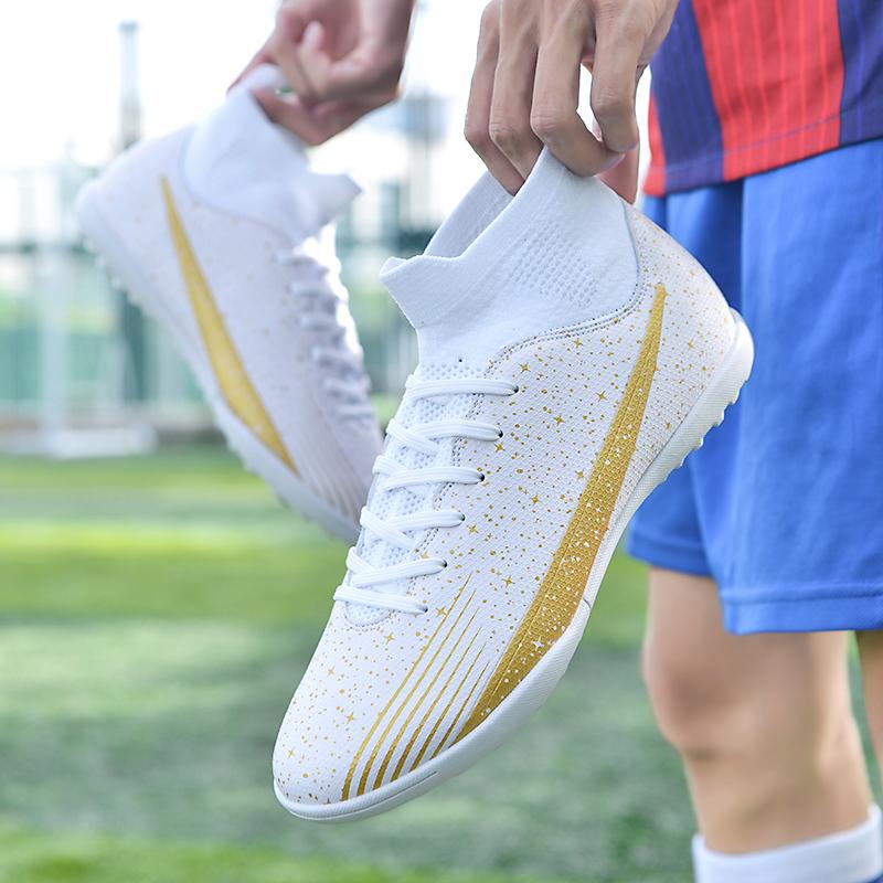 Мужские высокие носки 36-47, футбольные бутсы, молодежная спортивная обувь, футбольная тренировочная обувь, детские футбольные бутсы