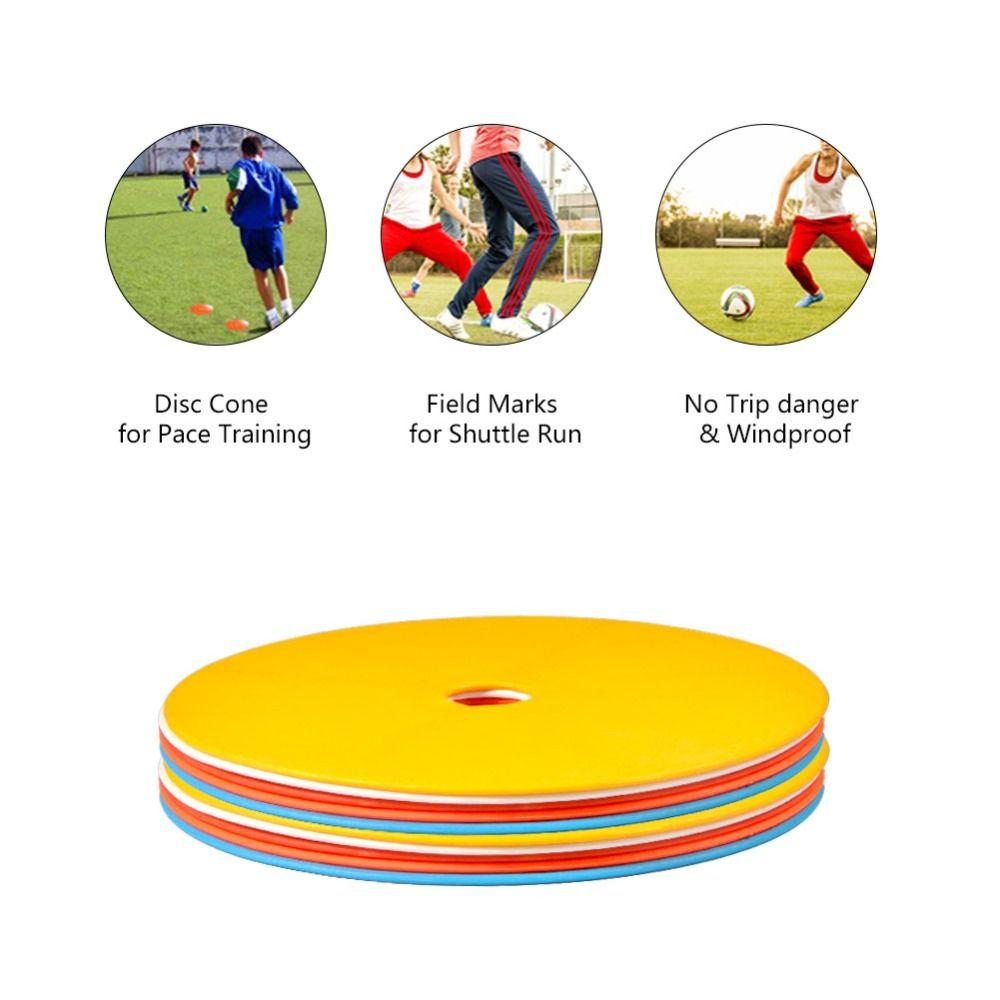10pcs TPE Flat Marker Discs Flat Spot Markers Portable Field Markers Sports Training