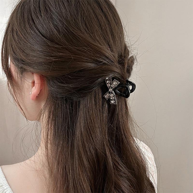 2 шт. блестящие заколки-краб для волос принцесса головной убор в форме банта для девочек 2000 года женские головные уборы