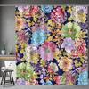 Mandala Bohemian Colorful Floral Shower Curtain Home Decorative Bathtub Shower Curtain, Bathroom Decoration Accessories