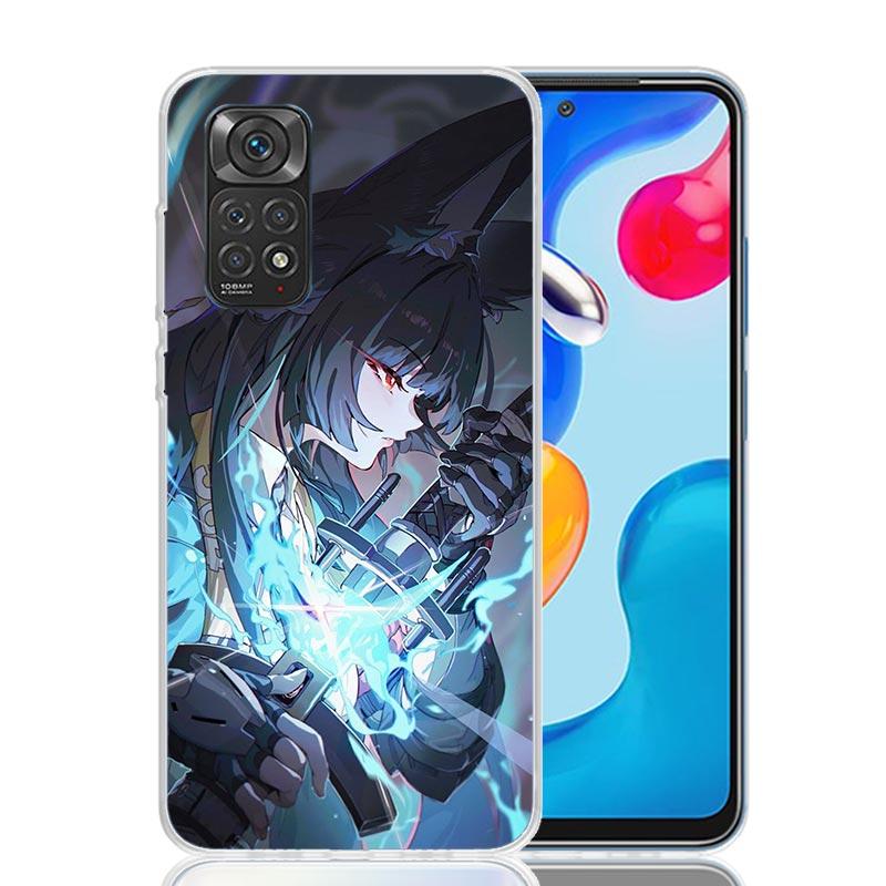 Чехол для телефона Zenless Zone Zero Hoshimi Miyabi для Xiaomi Redmi Note 15 14 13 12S 12 Pro Plus 11S 11E 11 11T 10S 10 Арт Мягкий Узор