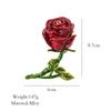 Nordic Style Simulation Rose Craft Decoration Home Decor Creative Worker Zinc Alloy Art Gift Fairy Garden Wedding Gifts