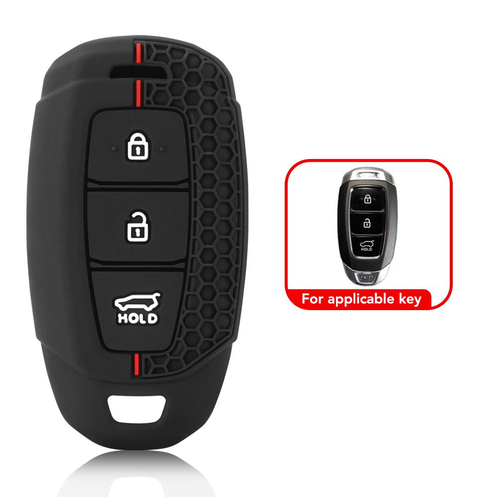 Чехол для автомобильного ключа с 3/4/5 кнопками для Hyundai I30 Ix35 KONA Encino Solaris Azera Grandeur Ig Accent Santa Fe Palisade, силиконовый брелок