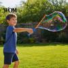Bubble Blower Toy Giant Wand, Foam Maker for Kids, Transformable Triangle Picnic Beach Backyard Party, Outdoor Summer Game Gift Wand