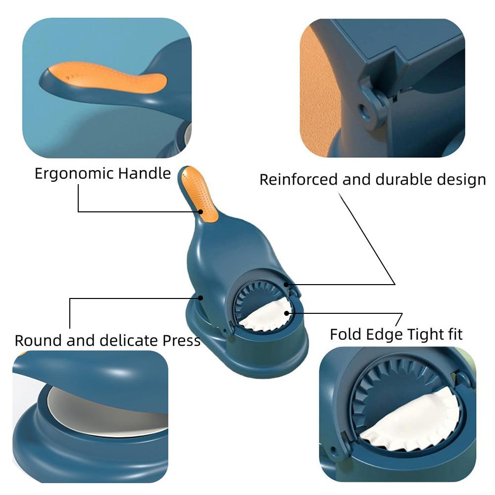 2 In 1 Dumpling Maker Dumpling Shape Making Device Press Mold Kitchen Dumplings Modeling Machine Dough Mould Making Tools