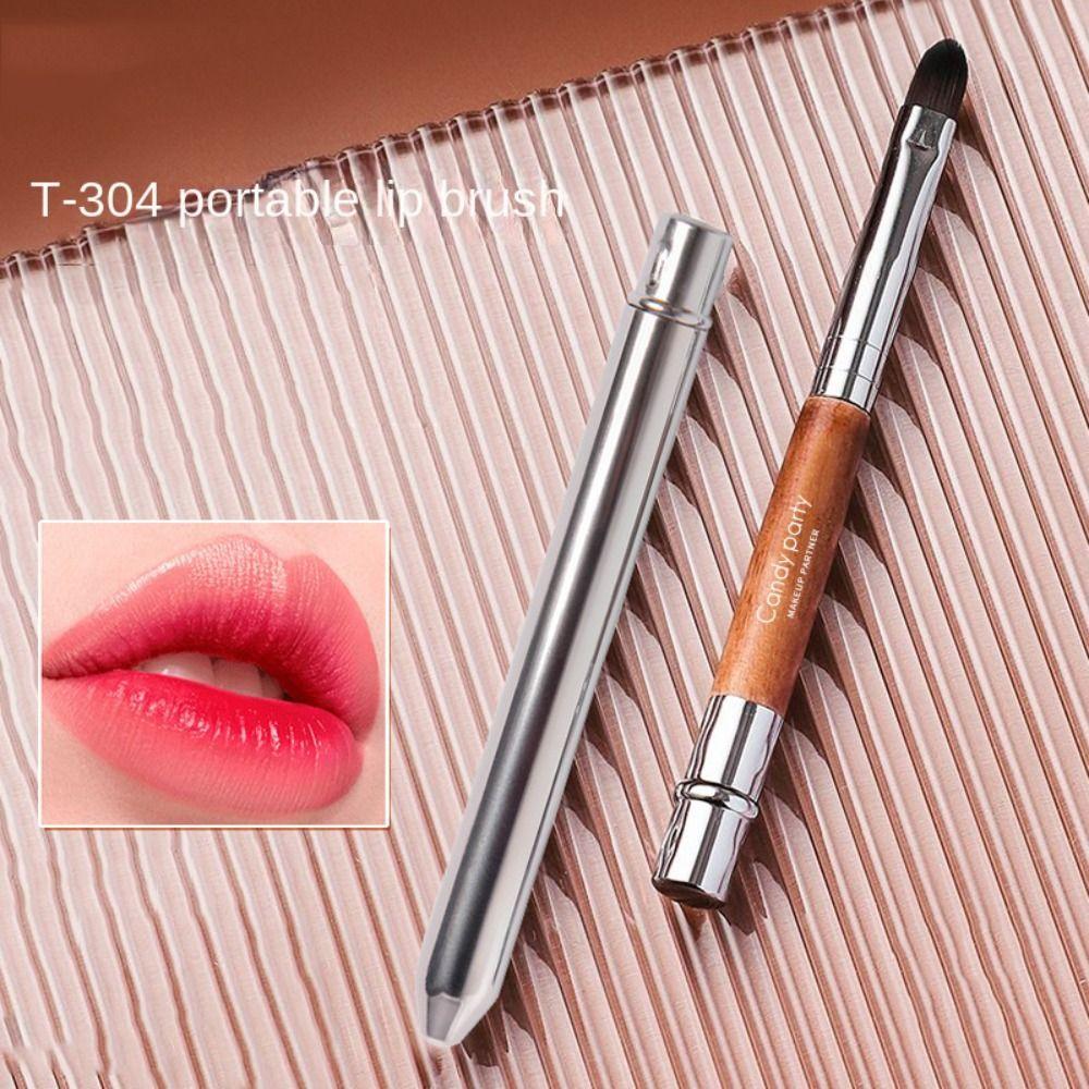 with Protect Cap Lip Gloss Brush Lady Lipstick Brush Lip Brush Concealer Brush Cosmetic Brush