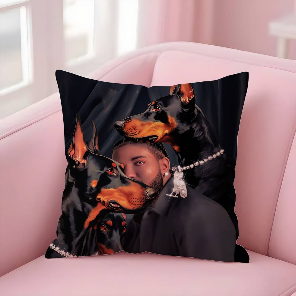 D-Drake For All The Dogs Наволочка Диван Короткий Плюш Двусторонняя HD Печать Комната Домашний Офис Подарок Чехол для Подушки