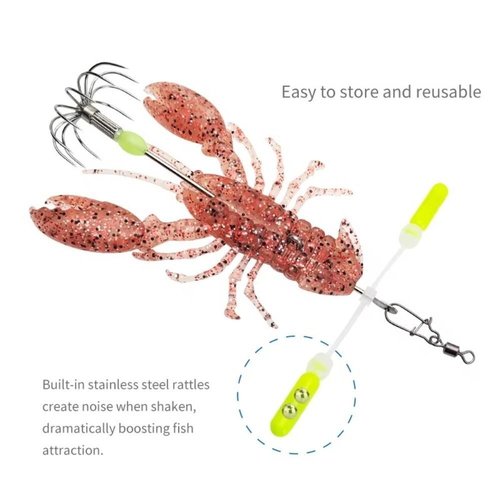 Realistic Crawfish Shape Fishing Lure Artificial Design Crayfish Lure Jig Lure Sea Fishing
