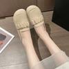 Casual Single Shoes Women's 2025 Summer New Soft Leather Doudou Shoes Korean Version Fashion Versatile Soft Sole One Pedal Lazy