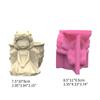 Flower  Silicone Mold 3D Girl Concrete Candlestick Resin Mould  Succulent Planter Molds Craft Art Decoration