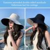 Anti-UV Beach Cap Big Brim Fisherman Cap Spring Summer Bucket Hat  Women Men