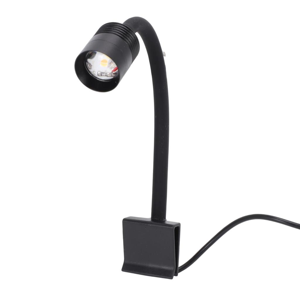 Aquarium Spot Light 3 Color Lighting   IP65 Waterproofing 360 degrees  Rotatable Clamp Arm USB   Clip On LED Fish    