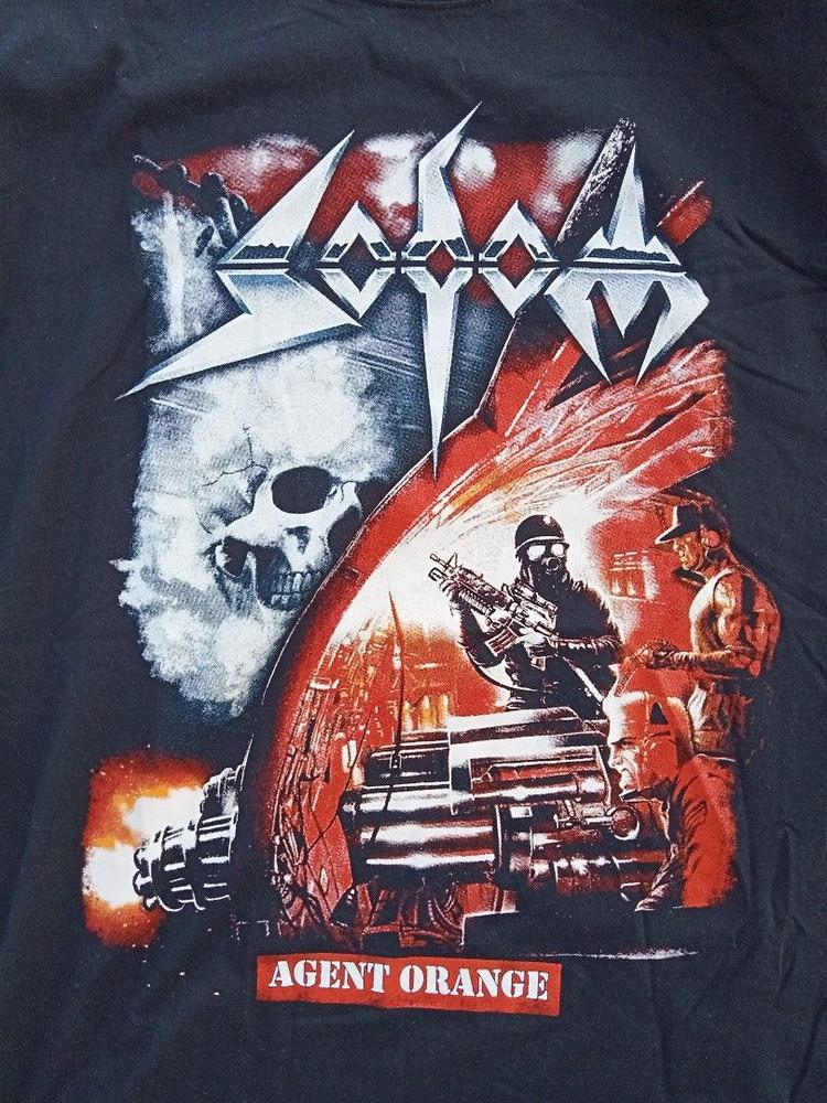 Подарок для фанатов группы Sodom Черная футболка Хлопковая Унисекс футболка Полный размер