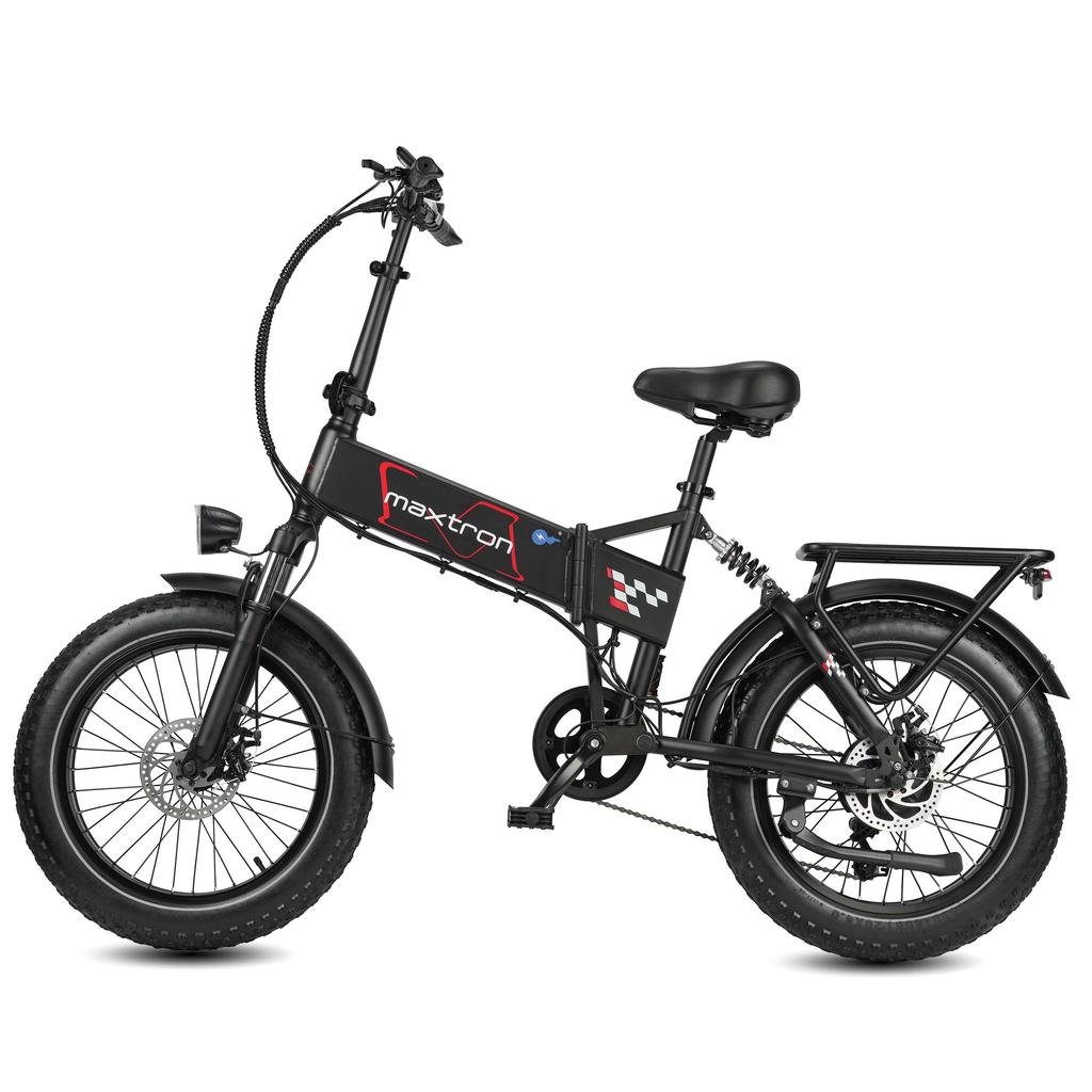 Maxtron Polaris Folding Electric Bike,48V 13AH Battery,Dual Suspension & Shimano 7-Speed