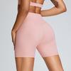 Women's Solid Color Hip Lifting And Abdominal Tightening Yoga Pants Quarter Tight Sports Shorts
