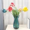 Simulated Tulip Flower Faux Tulip with Long Stem Reusable Low Maintenance Fake Tulip for Flower Arrangement Home Office Wedding Decoration