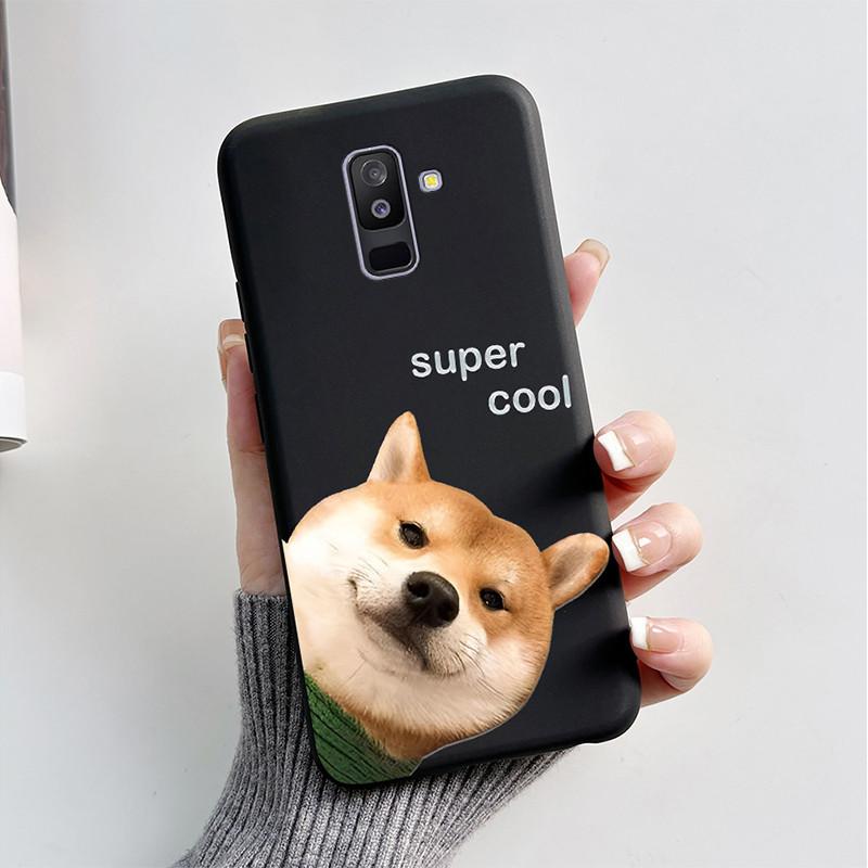 Чехол для Samsung A6 2018 Чехол A 6 A600F Мультяшный Кот Лиса Мягкий Силикон ТПУ Чехол для Телефона для Samsung Galaxy A6 Plus 2018 A605F Чехол