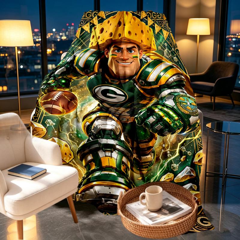 NFL Print Blanket - Soft & Comfortable, for Bedroom, Travel, Sofa, Home Decoration - Birthday Christmas Gift for Friend