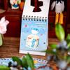 2026 Vintage Japanese Desk Calendar Mini Monthly Stand-Up Planner Retro Cartoon Snack Tablet Calendat Office Decor Journal