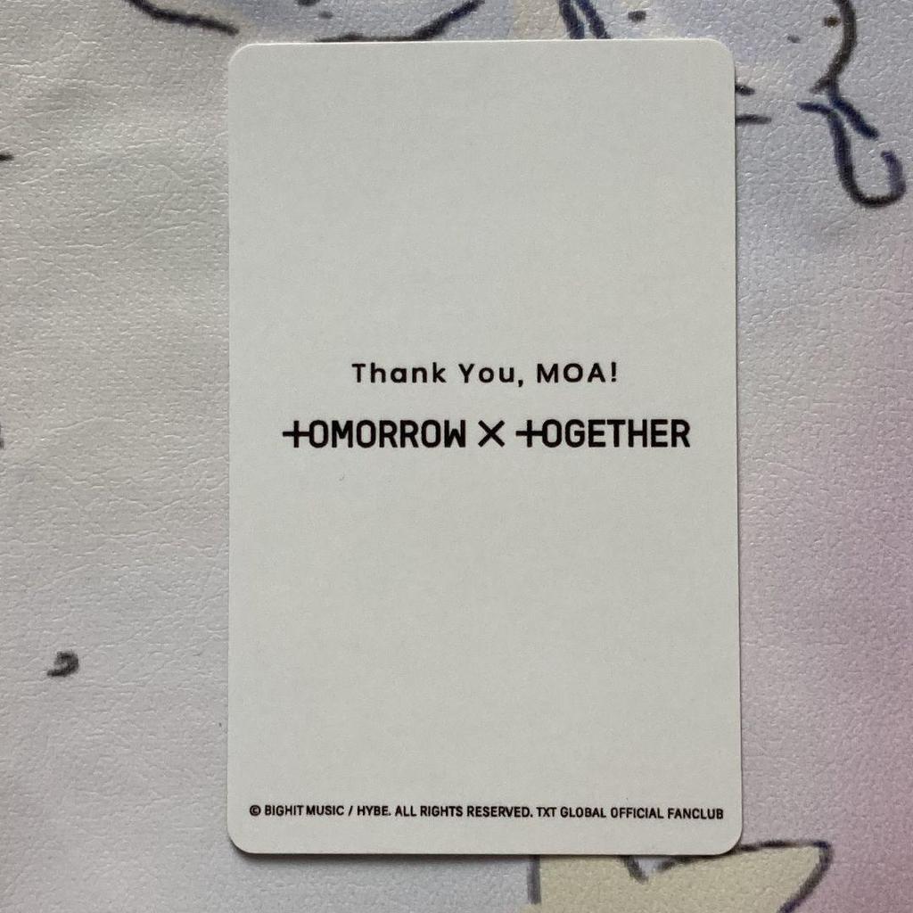 [USED] TXT Yeonjun New Membership Bonus FC Fan Club Trading Card