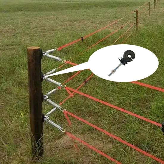 10 шт. изоляционные гвозди портативный постукивающий тип устойчивые к солнцу фиксированной линии ABS высокопрочные изоляторы для забора пастбище