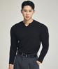 ASTROVE Little V-Neck Long Sleeve T-Shirt Black