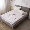 New Printing Bed Mattress Cover Waterproof Mattress Protector Pad Fitted Sheet Separated Water Bed Linens No Pillowcase