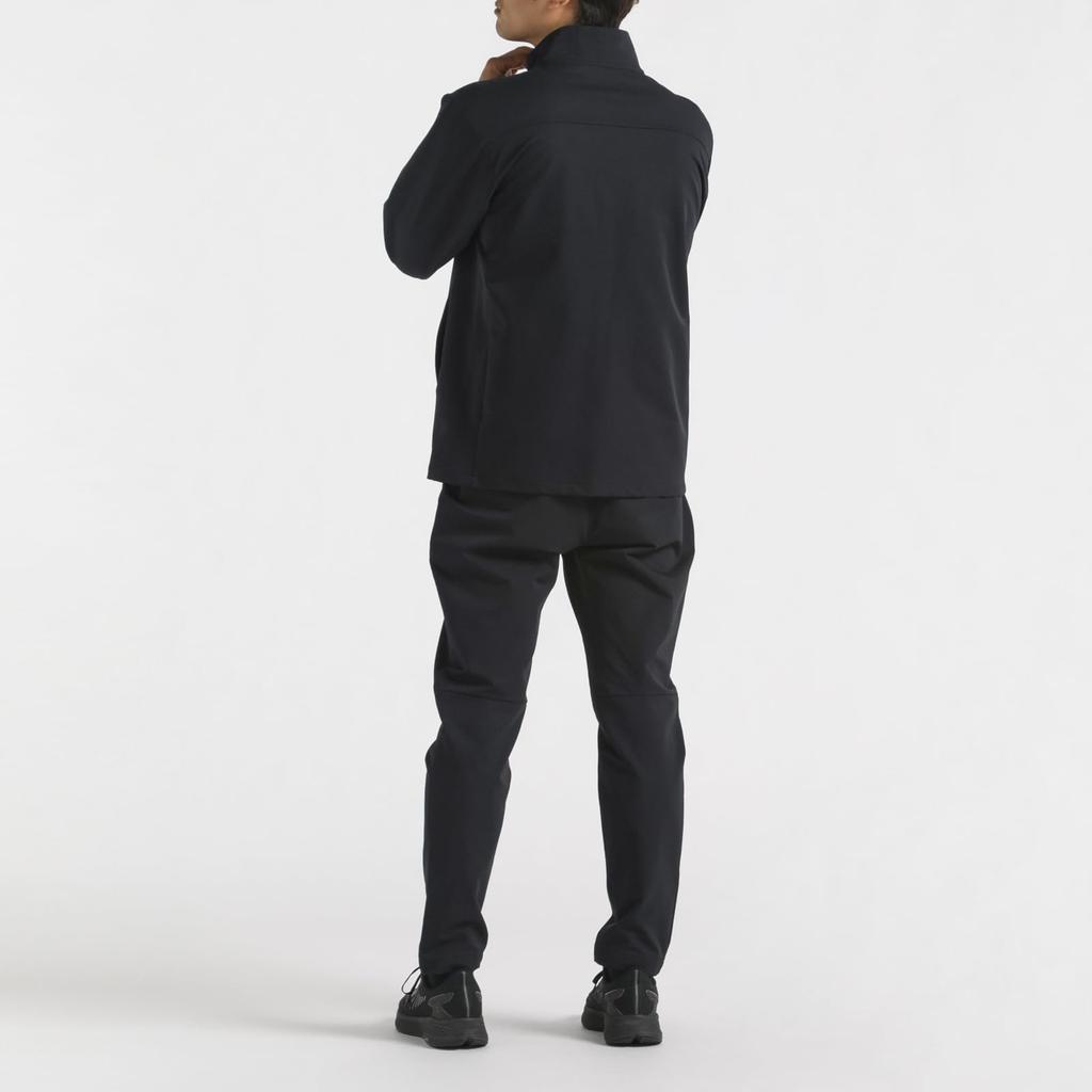 Джерси Descente HEATNAVI TOUGH Soft Shell Куртка-стойка Водоотталкивающая Тренировочная Беговая Черная [Move Sports]