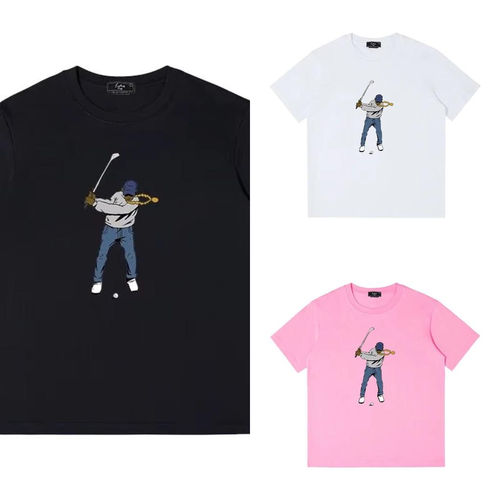 High Quality Sports Brand Summer Casual and Loose Short Sleeve Breathable Sport Print Crew Neck T-Shirts Unisex