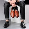 20242024 New Leather Shoes Men's Leather Spring  Men's Business Casual Soft-Soled Non-Slip Breathable All-Match Footwear
