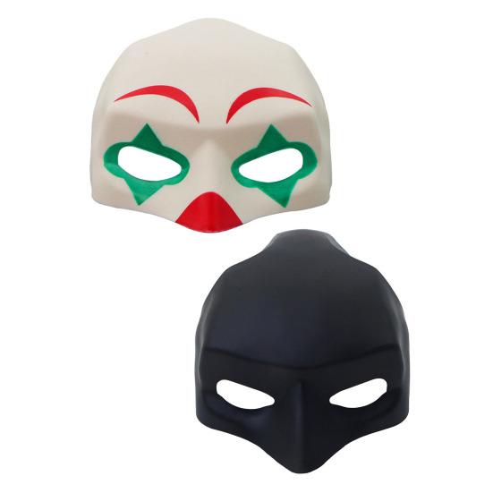 Cats Cosplay Mask Half Face Pet Clown Mask Bat Hero Mask Halloween Dress-up Accessories for Costume Parties Photography Prop