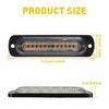 4PCS Amber Car 12LED Truck ATV Warning Hazard Flashing Beacon Light Strobe Bar