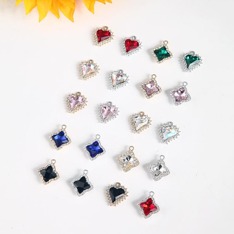 Taoxin Кристалл Драгоценный Камень Подвеска Гальваническое Покрытие Простые Модные Ювелирные Изделия Аксессуары DIY Ожерелье Подвеска Сплав Ювелирные Изделия