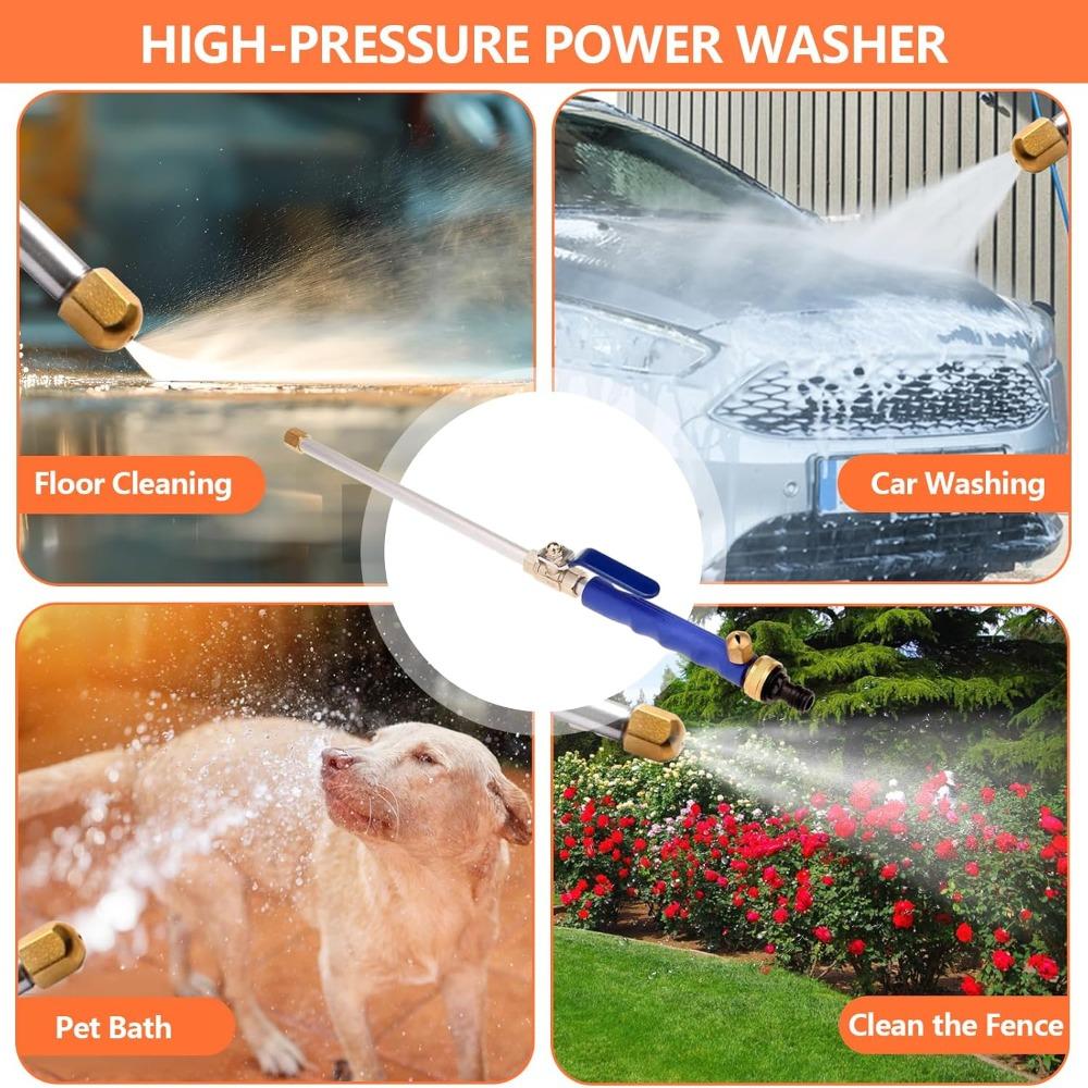 Quick Connectors Hydro Jet Power Washer Wand Car Wash Tool Car Window Garden Cleaning