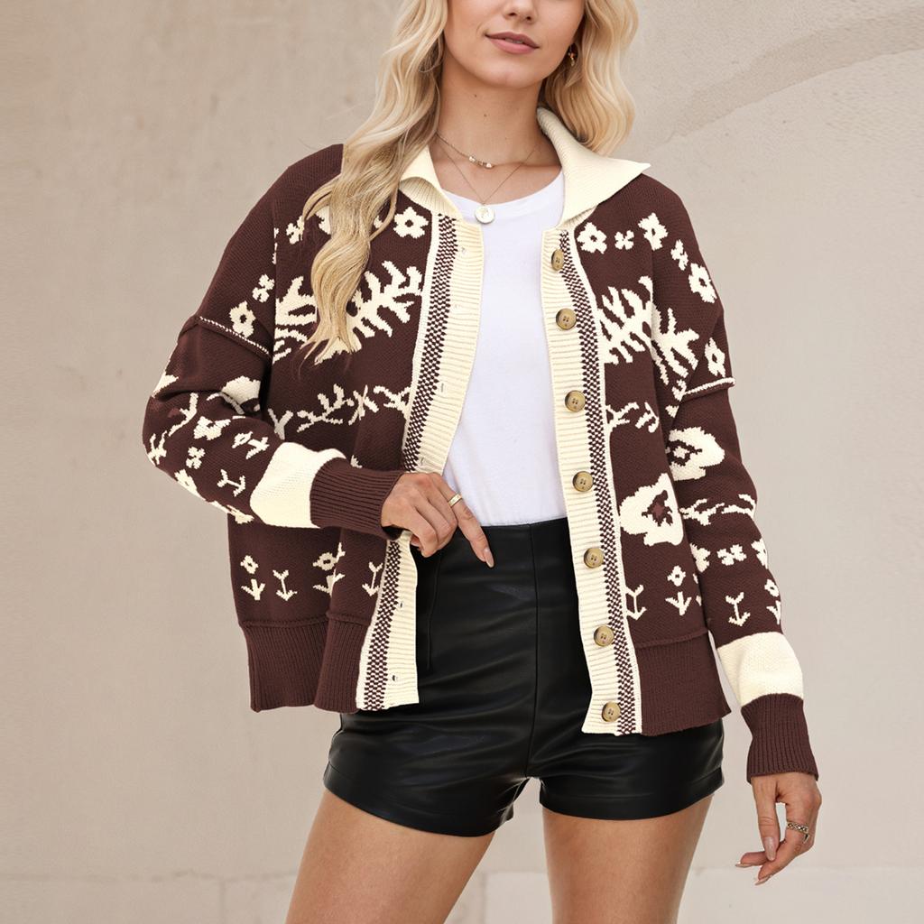 Женский свитер с квадратным вырезом на пуговицах, модный вязаный кардиган свободного кроя, пушистое теплое пальто